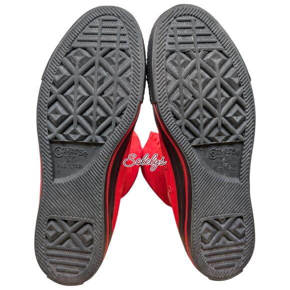 Converse All Star 2012 Custom XXHI Red Black Pink Knee High Sneaker Boot Women 9 - Picture 5 of 11